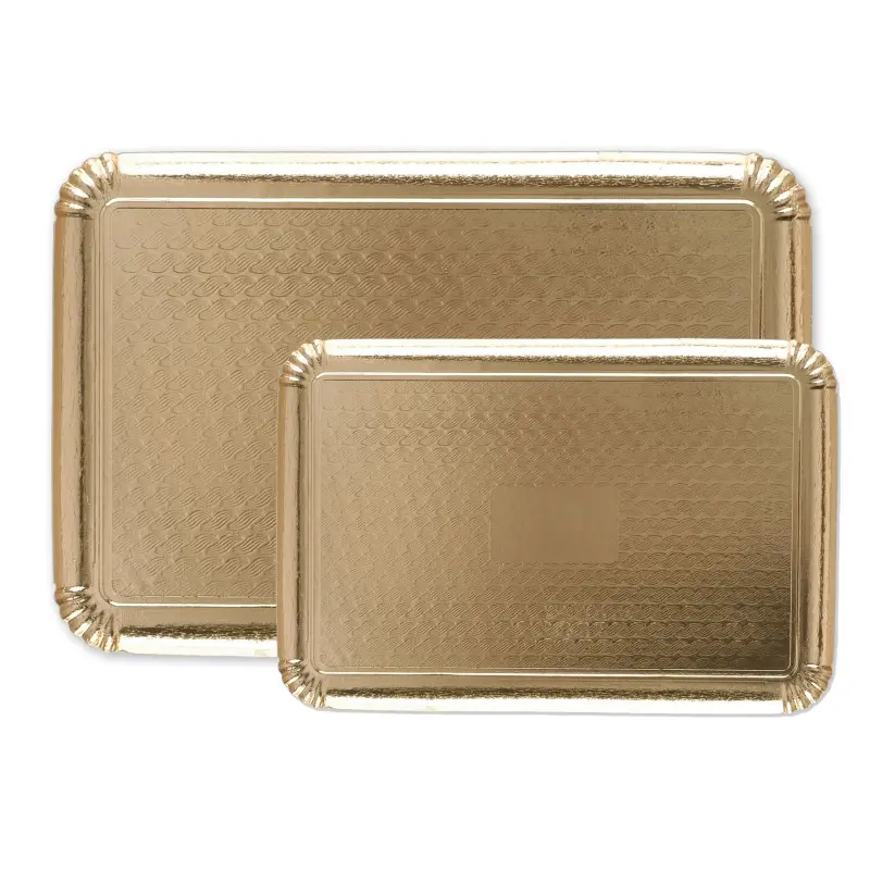 Gold Caterer Cardboard Trays - 230 x 160 mm - Pack of 50