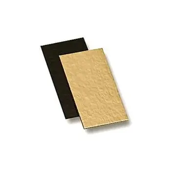 Gold / Black Yule Log Cake Boards - 29.5 x 12 cm - Pack of 50