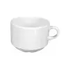 Seltmann Meran Stackable Cup – 3.4 Inch - 8.4oz - White - set of 6