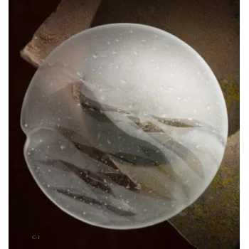 Frosted Glass 17.9cm Bowl - Ondes Collection - Set of 12