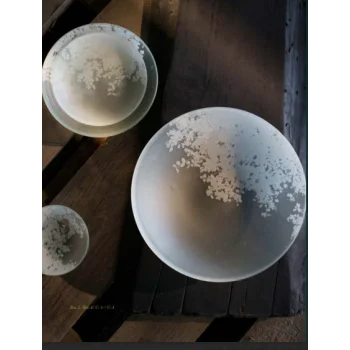 Frosted Glass 10.4cm Satellite Bowl - A L'Oree Du Bois Collection - Set of 12