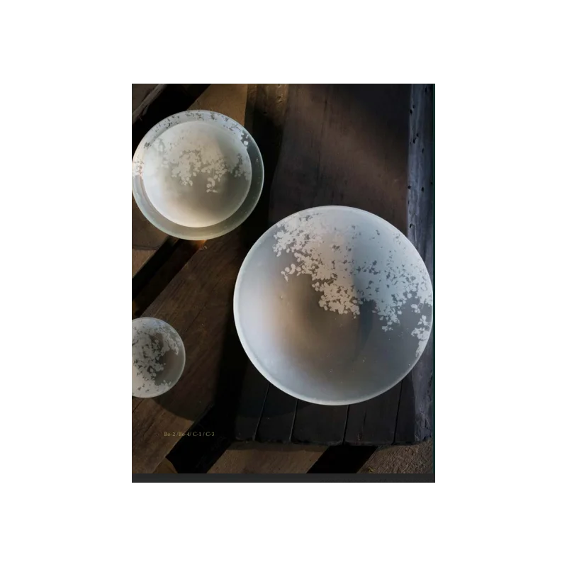 Frosted Glass 10.4cm Satellite Bowl - A L'Oree Du Bois Collection - Set of 12