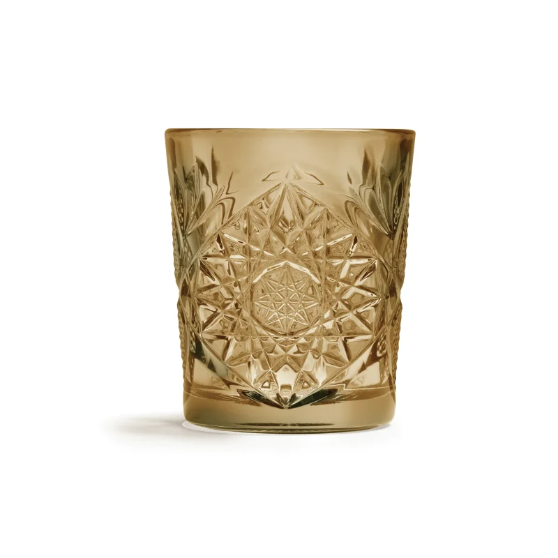 Onis Ocher Icon Double Old Fashioned Glass 3.5 Inch - 12oz- Set of 6 pcs