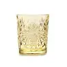 Onis Pale Yellow Icon Double Old Fashioned Glass 3.5 Inch - 12oz- Set of 6 pcs
