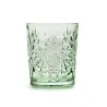 Onis Ebony Green Icon Double Old Fashioned Glass 3.5 Inch - 12oz- Set of 6 pcs