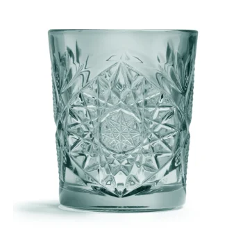 Onis Green Icon Double Old Fashioned Glass 3.5 Inch - 12oz- Set of 6 pcs