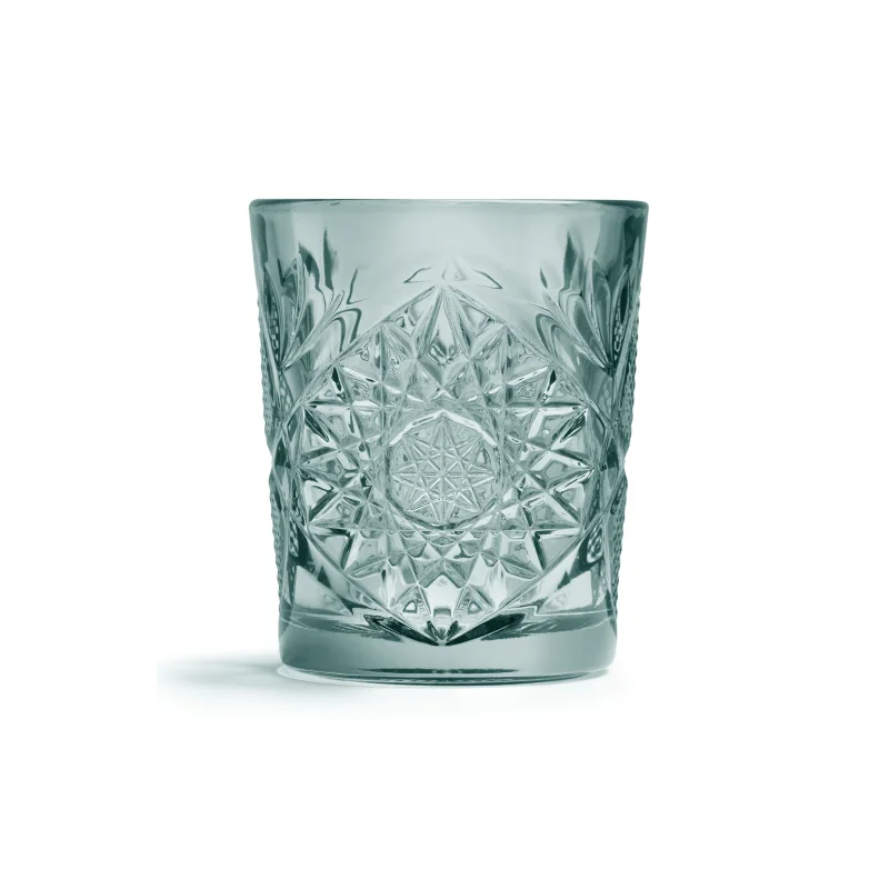 Onis Green Icon Double Old Fashioned Glass 3.5 Inch - 12oz- Set of 6 pcs
