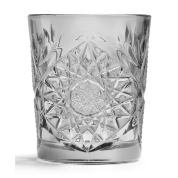 Onis Grey Icon Double Old Fashioned Glass 3.5 Inch - 12oz- Set of 6 pcs