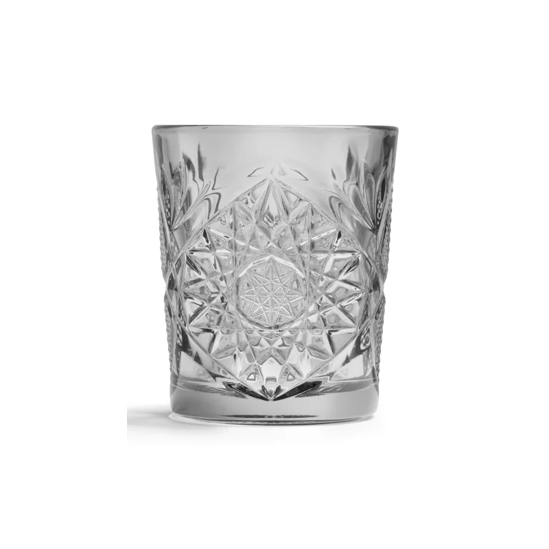 Onis Grey Icon Double Old Fashioned Glass 3.5 Inch - 12oz- Set of 6 pcs