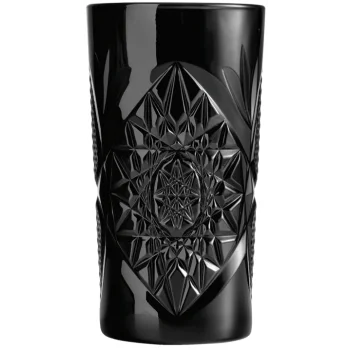 Onis Icon Black Cooler Glass 3.28 Inch - 16oz- Set of 6 pcs