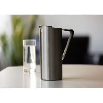 Service Ideas Water Pitcher 64 Ounce Black Onyx Finish