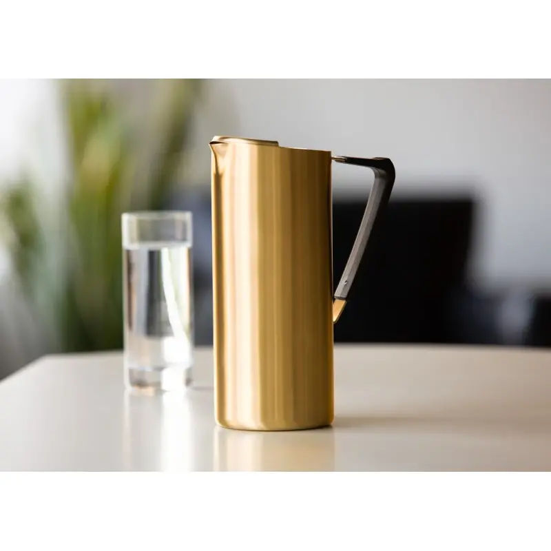 Service Ideas Water Pitcher 64 Ounce Rose Gold Finish Service Ideas Water Pitcher 64 Ounce Rose Gold Finish