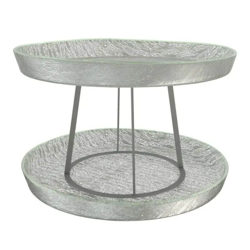 My Glass Studio Seafood Tower, Grey - Dia: 59 cm, H: 38 cm
