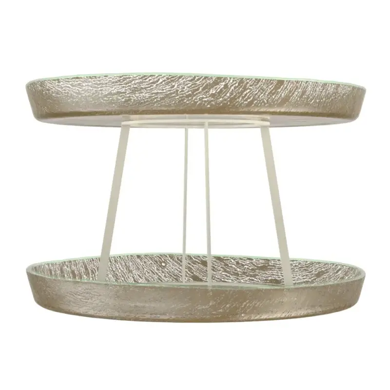 My Glass Studio Seafood Tower, Natural - Dia: 59 cm, H: 38 cm - MyGlassStudio