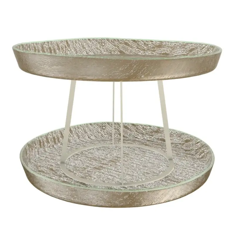 My Glass Studio Seafood Tower, Natural - Dia: 59 cm, H: 38 cm - MyGlassStudio
