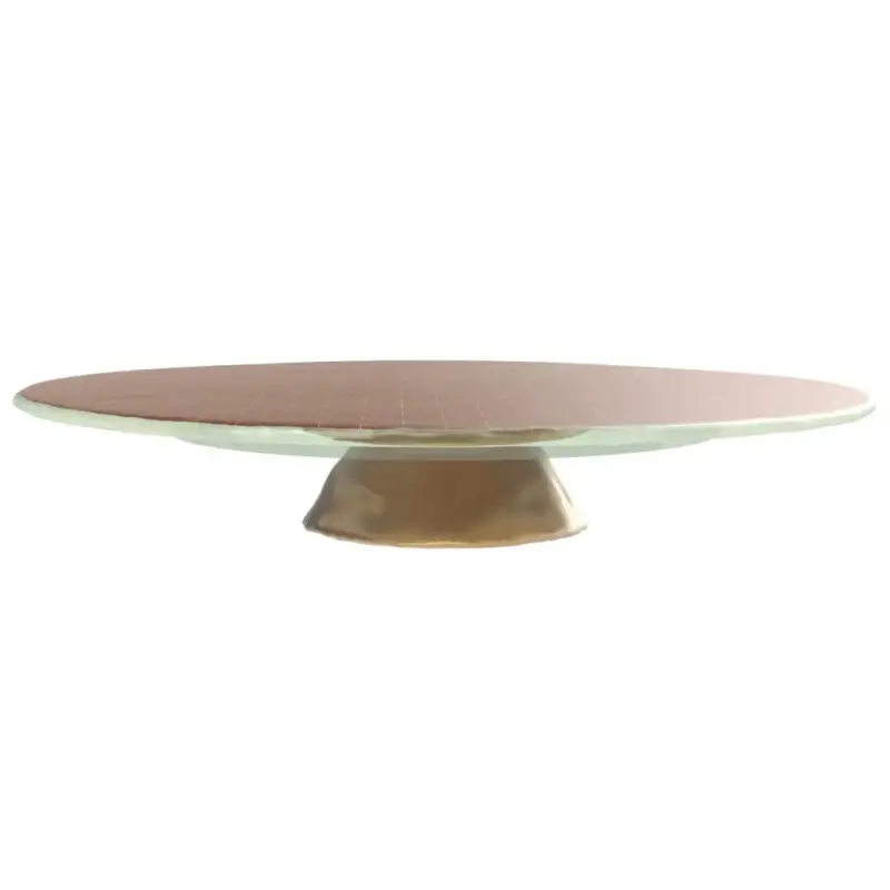 My Glass Studio Wedding Cake Stand, Brown - Set of 2 - Dia: 60 cm, H: 11 cm My Glass Studio Wedding Cake Stand, Brown - Set of 2 - Dia: 60 cm, H: 11 cm