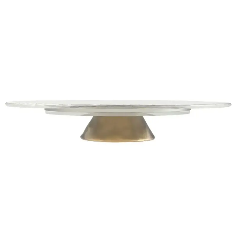 My Glass Studio Wedding Cake Stand, White - Set of 2 - Dia: 60 cm, H: 11 cm