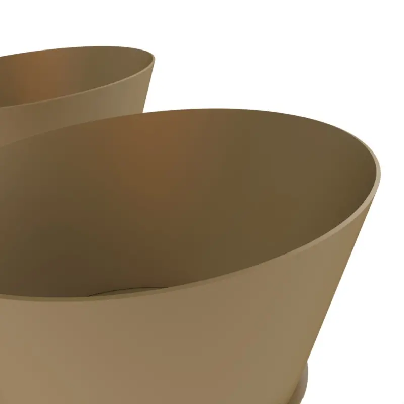 My Glass Studio Food Display Risers, Brown - Set of 2 - Dia: 64 cm, H: 9 cm My Glass Studio Food Display Risers, Brown - Set of 2 - Dia: 64 cm, H: 9 cm