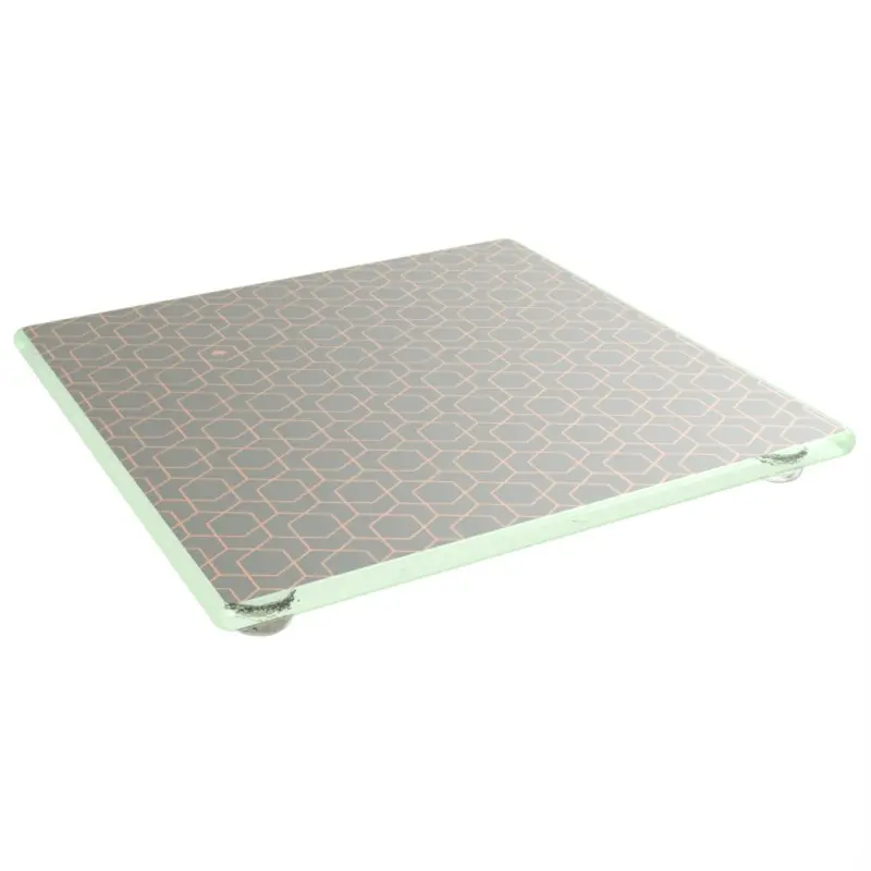 My Glass Studio Footed Board, Grey - Set of 6 - 22.0 x 22.0 x 2.0 cm My Glass Studio Footed Board, Grey - Set of 6 - 22.0 x 22.0 x 2.0 cm