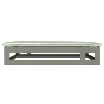 My Glass Studio Serving Platter, Grey - 27.0 x 27.0 x 6 cm