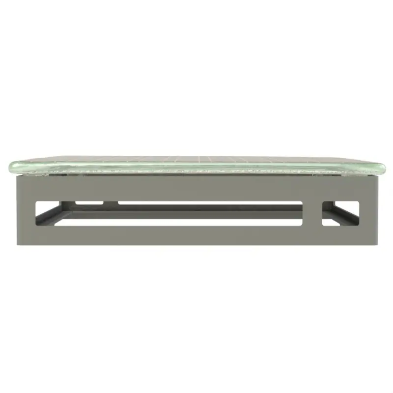 My Glass Studio Serving Platter, Grey - 27.0 x 27.0 x 6 cm