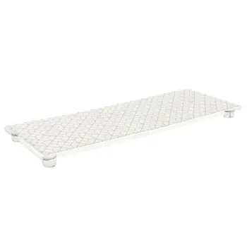 My Glass Studio Serving Platter, White - Set of 3 - 35.5 x 13.0 x 2 cm