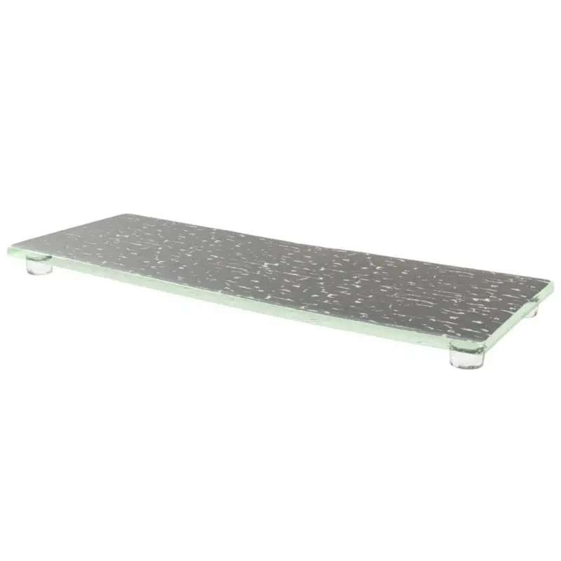 My Glass Studio Serving Platter, Grey - Set of 3 - 35.5 x 13.0 x 2 cm - MyGlassStudio