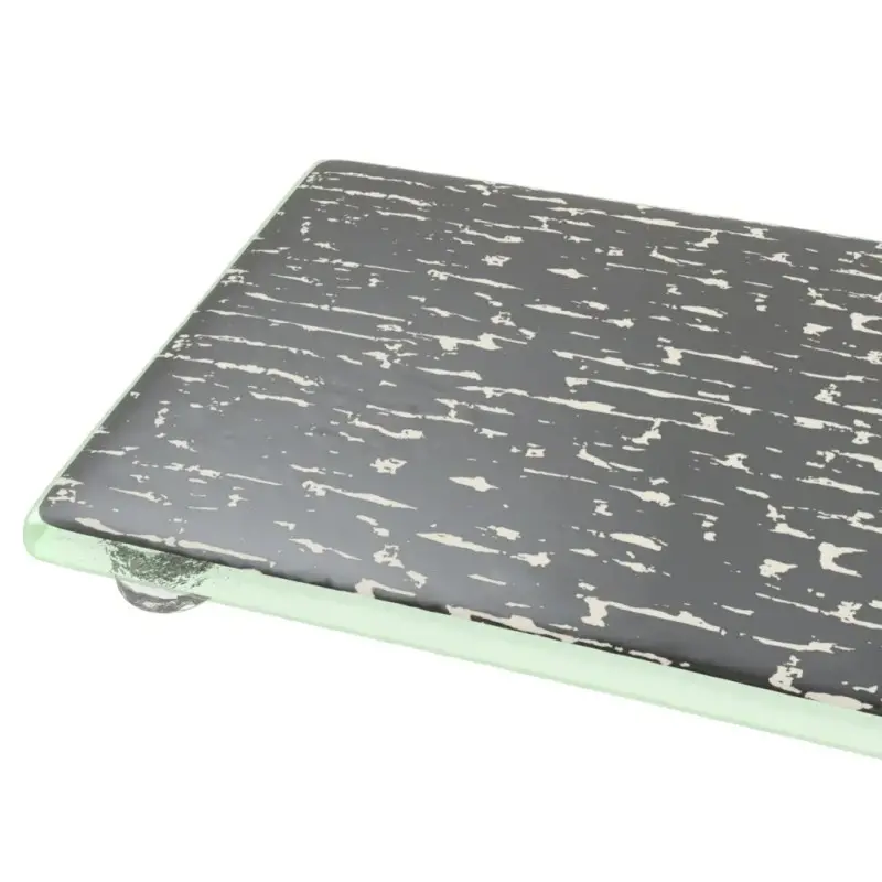 My Glass Studio Serving Platter, Grey - Set of 3 - 35.5 x 13.0 x 2 cm - MyGlassStudio