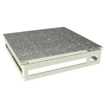 My Glass Studio Tiered Platter, Grey - 27.0 x 27.0 x 6 cm