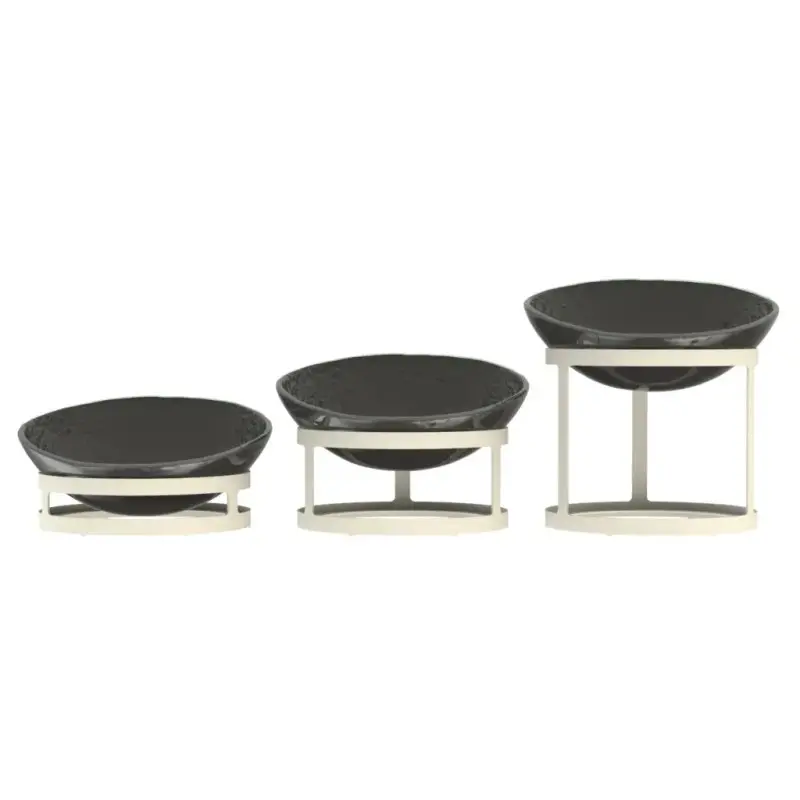 My Glass Studio Serving Bowl & Stand, Grey - 80.0 x 25.0 x 25.0 cm My Glass Studio Serving Bowl & Stand, Grey - 80.0 x 25.0 x 25.0 cm