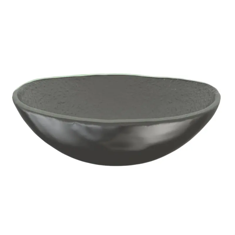 My Glass Studio Serving Bowl, Grey - Set of 6 - Dia: 25 cm, H: 8 cm