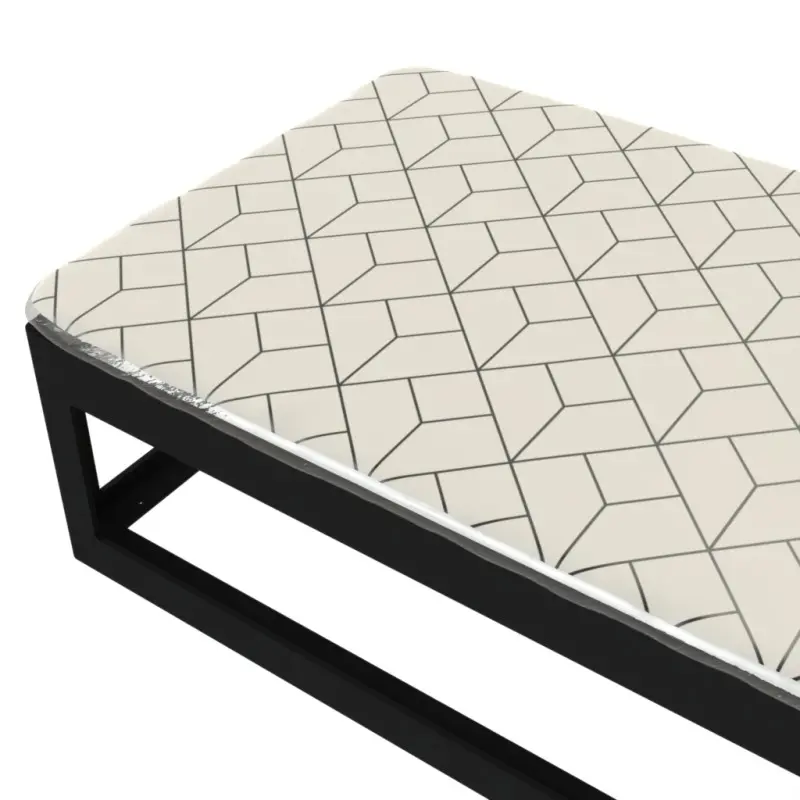 My Glass Studio Serving Platter, Cream - 50.0 x 18.0 x 9 cm