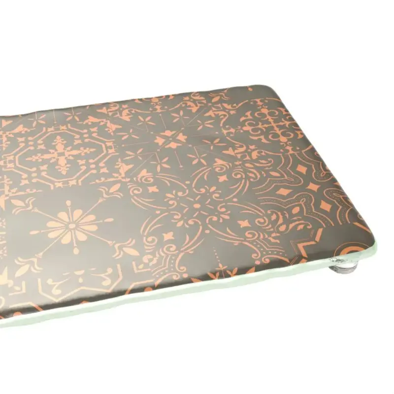 My Glass Studio Serving Platter, Silver - Set of 3 - 50.0 x 18.0 x 2 cm