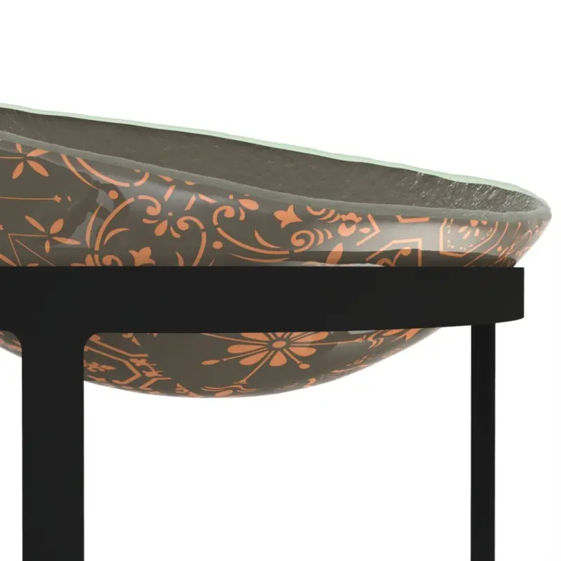 My Glass Studio Serving Bowl & Stand, Silver - 80.0 x 25.0 x 25.0 cm My Glass Studio Serving Bowl & Stand, Silver - 80.0 x 25.0 x 25.0 cm