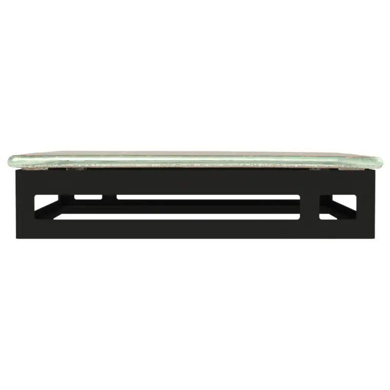 My Glass Studio Serving Platter, Silver - 27.0 x 27.0 x 6 cm