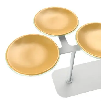 My Glass Studio Food Display Stand, Gold - Set of 2 - 101.5 x 22.5 x 12.6 cm