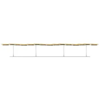 My Glass Studio Food Display Stand, Gold - Set of 2 - 101.5 x 22.5 x 12.6 cm