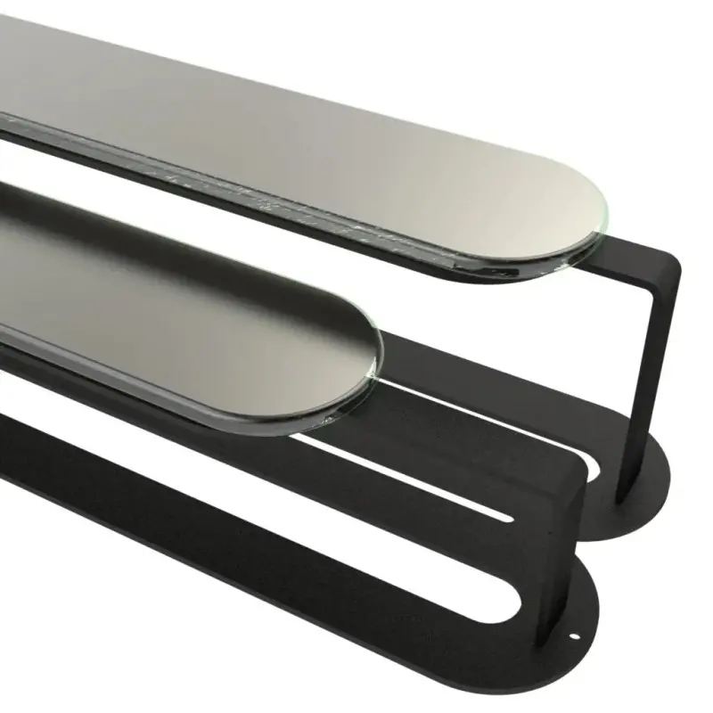 My Glass Studio Tiered Platter, Silver - Set of 2 - 51.3 x 11.6 x 7 cm My Glass Studio Tiered Platter, Silver - Set of 2 - 51.3 x 11.6 x 7 cm
