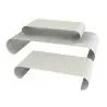 My Glass Studio Food Display Risers, Grey - Set of 2 - 75.0 x 59.0 x 25.0 cm