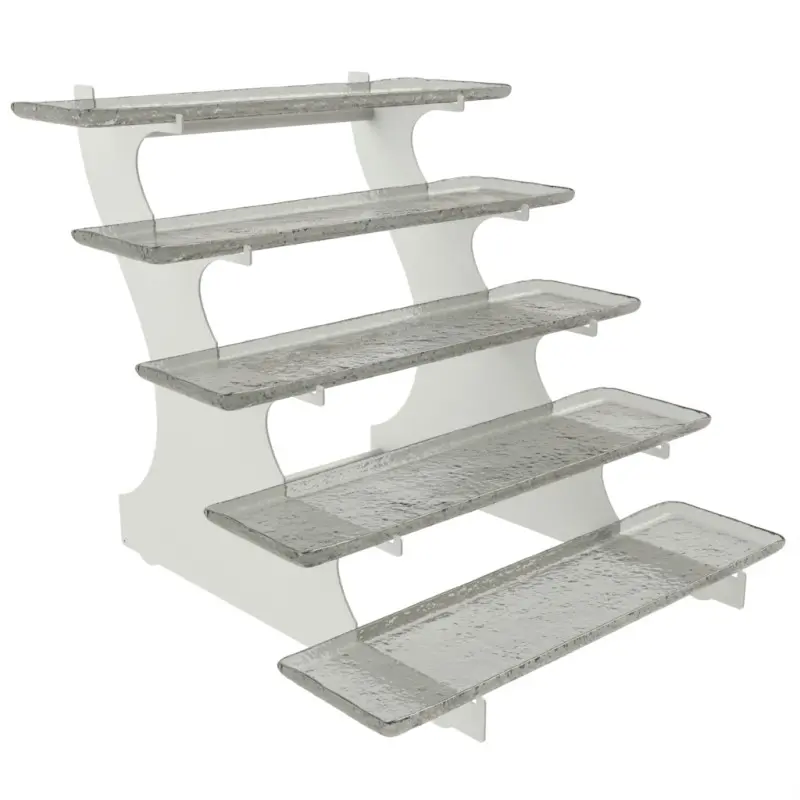 My Glass Studio Tiered Serving Platter, Grey - Set of 2 - 64.0 x 61.5 x 55 cm My Glass Studio Tiered Serving Platter, Grey - Set of 2 - 64.0 x 61.5 x 55 cm