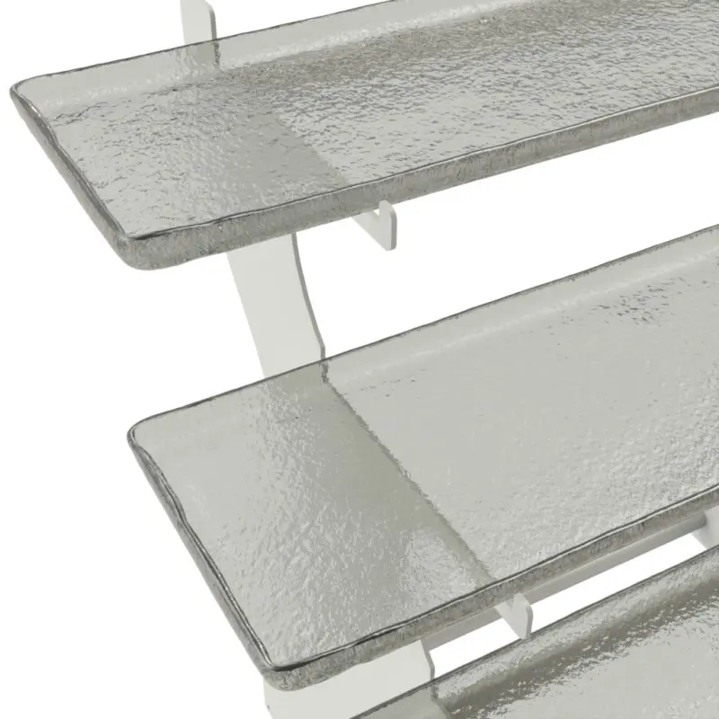 My Glass Studio Tiered Serving Platter, Grey - Set of 2 - 64.0 x 61.5 x 55 cm My Glass Studio Tiered Serving Platter, Grey - Set of 2 - 64.0 x 61.5 x 55 cm