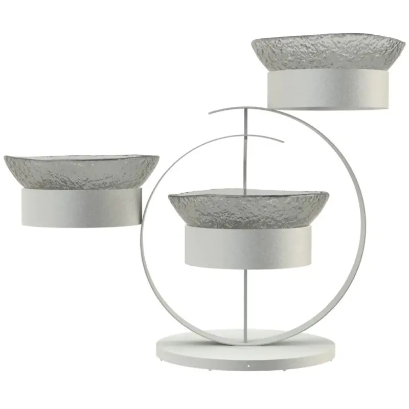 My Glass Studio Serving Bowl With Stand, Grey - 70.0 x 34.5 x 49.0 cm My Glass Studio Serving Bowl With Stand, Grey - 70.0 x 34.5 x 49.0 cm
