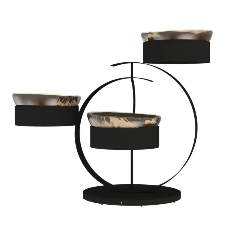 My Glass Studio Serving Bowl & Stand, Brown - 70.0 x 34.5 x 49 cm My Glass Studio Serving Bowl & Stand, Brown - 70.0 x 34.5 x 49 cm