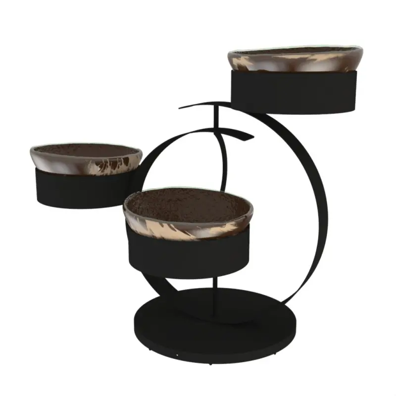 My Glass Studio Serving Bowl & Stand, Brown - 70.0 x 34.5 x 49 cm My Glass Studio Serving Bowl & Stand, Brown - 70.0 x 34.5 x 49 cm