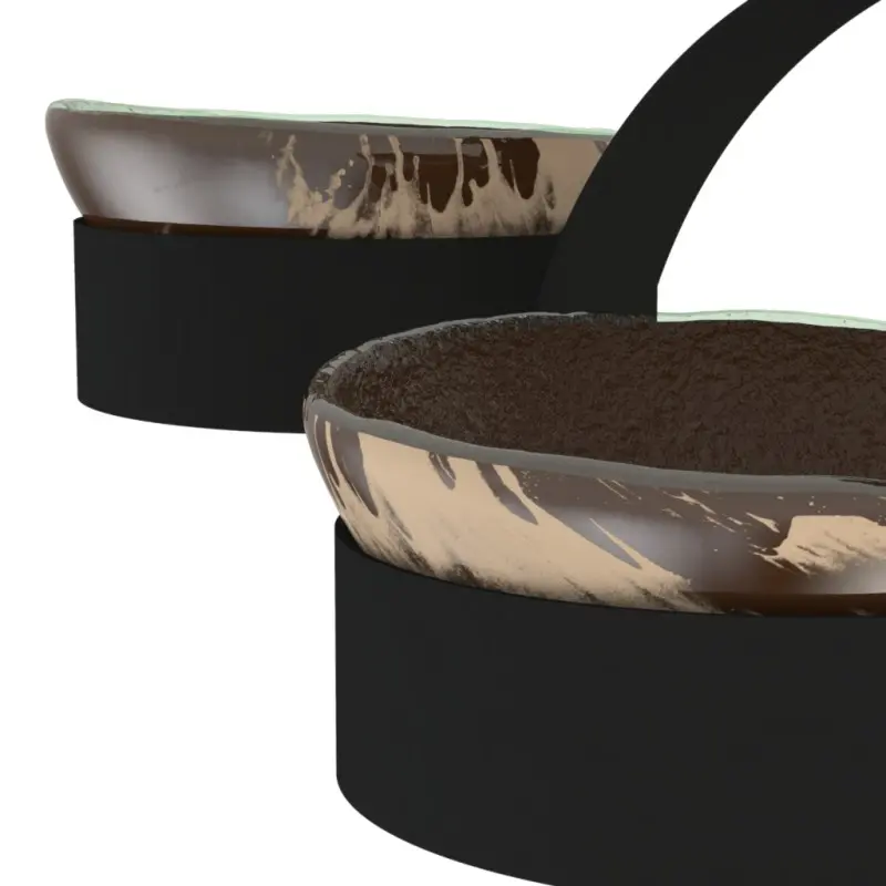 My Glass Studio Serving Bowl & Stand, Brown - 70.0 x 34.5 x 49 cm My Glass Studio Serving Bowl & Stand, Brown - 70.0 x 34.5 x 49 cm