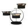 My Glass Studio Serving Bowl & Stand, Brown - 70.0 x 34.5 x 49.0 cm