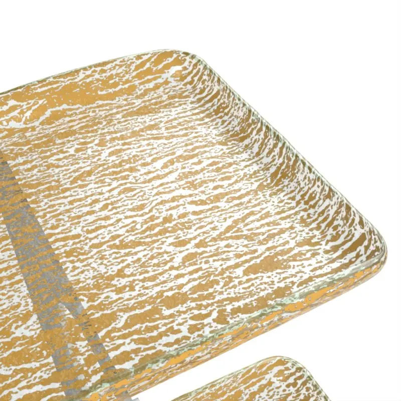 My Glass Studio Tiered Platter, Gold - Set of 2 - 64.0 x 61.5 x 55 cm My Glass Studio Tiered Platter, Gold - Set of 2 - 64.0 x 61.5 x 55 cm