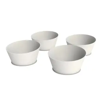 My Glass Studio Food Display Risers, White - Set of 2 - Dia: 64 cm, H: 9 cm