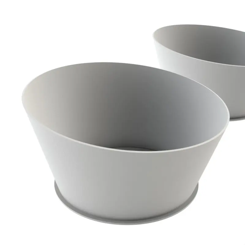 My Glass Studio Food Display Risers, White - Set of 2 - Dia: 64 cm, H: 9 cm My Glass Studio Food Display Risers, White - Set of 2 - Dia: 64 cm, H: 9 cm