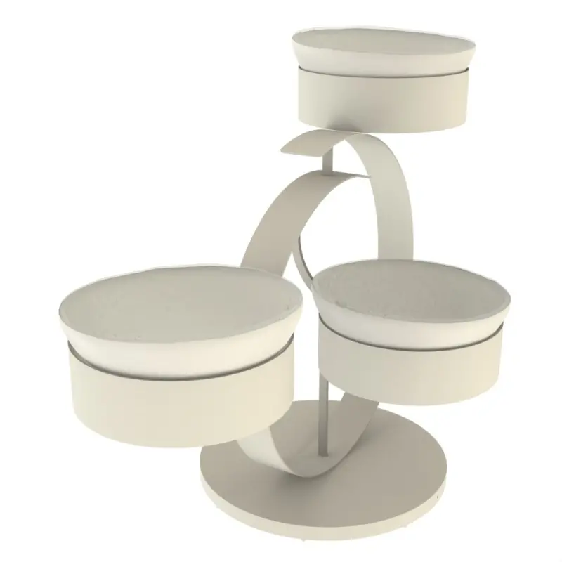 My Glass Studio Serving Bowl With Stand, Cream - 70.0 x 34.5 x 49 cm My Glass Studio Serving Bowl With Stand, Cream - 70.0 x 34.5 x 49 cm